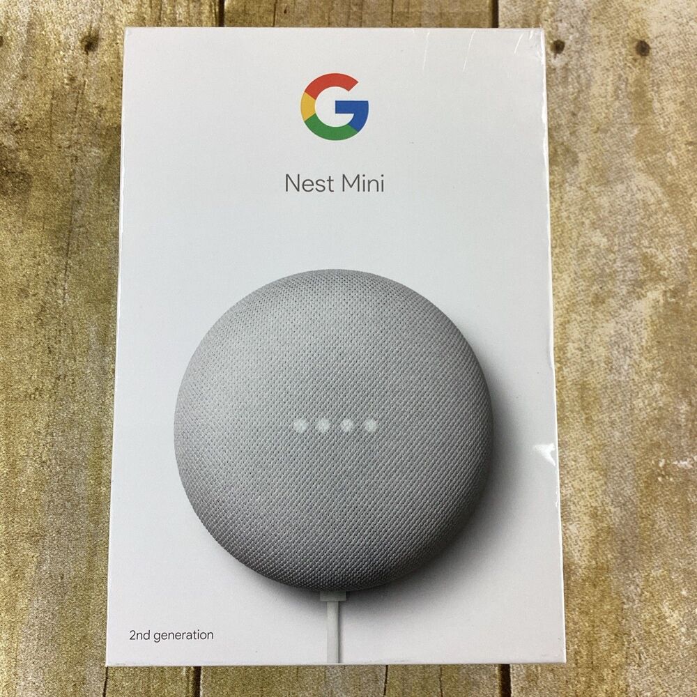 Google Nest Mini 2nd Gen Smart Speaker Chalk New Sealed